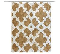 Weighted Waterproof Shower Curtain Summer Extra Long Bathroom Shower Curtains for Bathroom Wet Room Tub Bath Decor with 12 Hooks, Washable, Quick Dry Soft Polyester Fabric 94.5x78.7in 5-1219