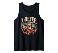 Weightlifter Coffee Mom, Gym Mama Retro Vintage Graphic Tank Top