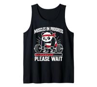 Weightlifter Muscles Progress Please Wait Weight Training Tank Top