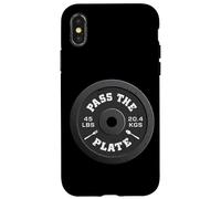 Weightlifter Pass The Plate Gym Workout Heavy Weight Lifting Case for iPhone X/XS