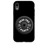 Weightlifter Pass The Plate Gym Workout Heavy Weight Lifting Case for iPhone XR