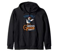 Weightlifter TODAY I'M A SERIOUS DUCK Funny Weight Training Zip Hoodie