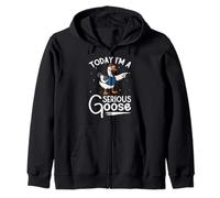 Weightlifter TODAY I'M A SERIOUS DUCK Funny Weight Training Zip Hoodie