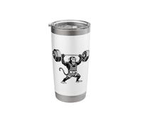 Weightlifting and Bodybuilding Monkey Vintage Style Design Stainless Steel Insulated Tumbler