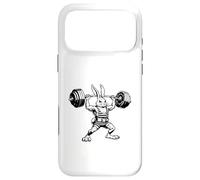 Weightlifting and Bodybuilding Rabbit Vintage Design Case for iPhone 17 Pro Max