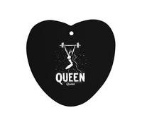 Weightlifting And Queen Funny Car Air Freshener Automotive Aromatherapy Tablets for Rearview Mirror Wardrobe Shoe Cabinet