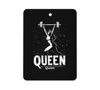 Weightlifting And Queen Funny Car Air Freshener Automotive Aromatherapy Tablets for Rearview Mirror Wardrobe Shoe Cabinet