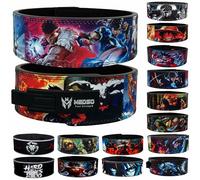 Weightlifting Belt for Powerlifting and Bodybuilding, Leather Construction, Lower Back Support (B, L)