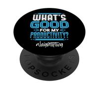 Weightlifting Boosts Productivity | Gym Hustle Mindset PopSockets Adhesive PopGrip