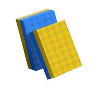 Weightlifting Crash Drop Pads (2-Pack) - 12x12x4 Inch Nonslip Silence Mats for Deadlift & Barbell Floor Protection- Yellow Blue50x33x4cm