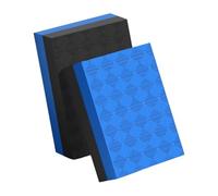 Weightlifting Crash Drop Pads (2-Pack) - 12x12x4 Inch Nonslip Silence Mats for Deadlift & Barbell Floor Protection- Black Blue 50x33x4cm