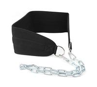Weightlifting Dip Belt, Body Building Workout Weight Lifting Dip Chain Pull up Weighted Waist Belt, For Men Women Gym Strength Training, For Barbell Weights up to 200lbs