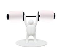 Weightlifting Figure Paper Towel Holder - 6.3x9.45 Inches 3d Printed Decorative Stand for Fun Home Decor, Creative Storage with Tissue Roll Rack Function, Toilet Napkin Holder for Bathroom, Bedroom
