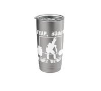 Weightlifting Funny Workout Quote Yeah Buddy Light Weight Stainless Steel Insulated Tumbler