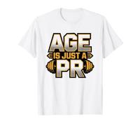 Weightlifting Grandma Age Just Personal Record Gym Pr T-Shirt