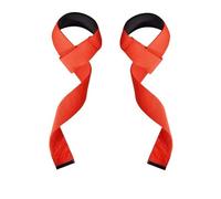 Weightlifting Hard Pulling Fitness Booster Band Wristbands Weight Lifting Gym Straps(Red)