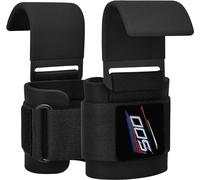 Weightlifting Hooks, Non-Slip Rubber Coating,Thick Padded Neoprene with Double Stitching, Chin Pull Up & Exercise Pair of Lifting Straps with Hooks For Bodybuilding, Dead lifts Gym Workout