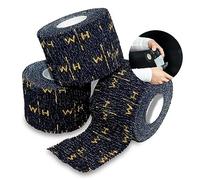 Weightlifting House thumb tape - athletic grip tape - extra adhesive workout hand tape for weightlifting, hook grip and lifting weights 7 m / 23 ft/roll. (Black)