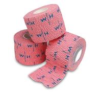 Weightlifting House thumb tape - athletic grip tape - extra adhesive workout hand tape for weightlifting, hook grip and lifting weights 7 m / 23 ft/roll. (Pink)