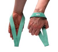 Weightlifting House Wrist Straps for Olympic Weight Lifting, Bodybuilding, Snatch, Pulls and Deadlifts. Weight Lifting Workout Wraps for Men & Women. (Mint)