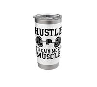 Weightlifting Hustle to Gain More Muscle Stainless Steel Insulated Tumbler