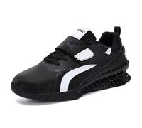 Weightlifting Powerlifting Shoes, Fashion Sport Athletic Footwear for Heavy Lifting Deadlifting Breathable Squat Training Sneakers,Black,6 UK