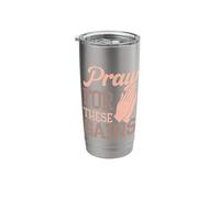Weightlifting Workout Motivation Quotes Pray for These Gains Stainless Steel Insulated Tumbler