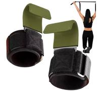 Weightlifting Wrist Straps For Men - Grip Support Hook Buckle - 2 Pieces Lightweight Wrist Straps For Gym Deadlifts Workout Pull Ups Squats Fit Strength Training