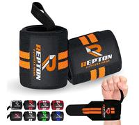 Weightlifting Wrist Wraps - Professional Grade with Thumb Loops - Wrist Support Braces - Men & Women - Weight Lifting, Crossfit, Powerlifting, Strength Training Straps (Red & White, 13)