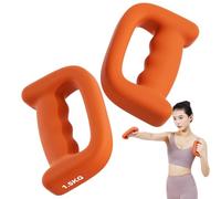 Weights For At Home, 2 Pieces D Grip Dumbbell Set, Beginner-Friendly Fitness Weight, Ideal Sports Equipment For Pilates Gym Training, Men Seniors Walking Exercise Workouts