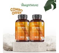 WeightWorld 360 Vitamin C Tablets - 1000mg Ascorbic acid - Immune support tablet