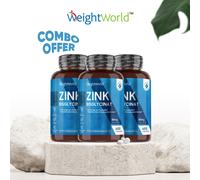 WeightWorld 400 Zinc tablets x3 - 50mg - Metabolism & Immune support & Muscles