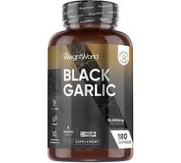 WeightWorld Black Garlic Capsules 15000mg | 6 Months 180 count (Pack of 1)