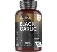 WeightWorld Black Garlic Capsules 15000mg | 6 Months Supply | 180 Capsules | Highly Concentrated Black Garlic Extract (100:1) | 1 per Day |