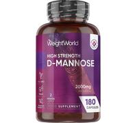 WeightWorld D-Mannose 2000mg - 180 Capsules - 2 Months Supply