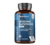 WeightWorld L-Glutathione Supplement 1000mg - 90 Capsules - Easy to Take | With Vit C, Hyaluronic Acid & Alpha Lipoic Acid - Non-GMO & Vegan - Reduced Liposomal Glutathione Capsules for Men & Women