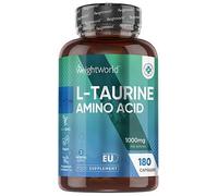 L-Taurine 1000mg Capsules - 180 Capsules - 3 Months Supply - Amino Acid Taurine Supplement - Easy to Take - Vegan-Friendly, Non-GMO & Magnesium Stearate-Free - for Men & Women - Made in EU