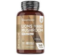 Lion's mane mushroom - 365Tablets - 2000mg - Brain health focus & memory - Vegan