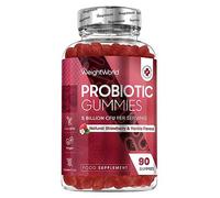 Probiotic Gummies with Prebiotics - 5 Billion CFU - 45 Days Supply - 90 Vegan Gummies - Natural Strawberry & Vanilla Flavour - Spore-Forming Bacillus Coagulans Strain & Prebiotic Fibre Inulin