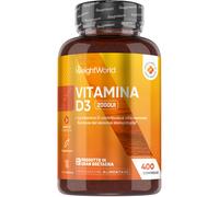 Vitamin D3 2000 IU - 400 Tablets (Over A Year Supply) Natural Vitamin D Tablets, Vitamin D Contributes to Normal Immune System & Blood Calcium Levels (EFSA), Vegetarian - Easy to Take Micro Tablets
