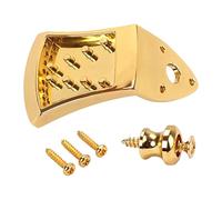 Weighty Duty Mandolin Tailpiece Eight String Bridge with Reinforced Metal Casting for Prolonged String Tension Easy Install Mandolin Bridge