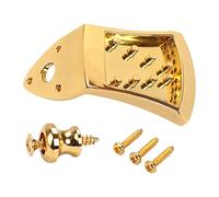 Weighty Duty Mandolin Tailpiece Eight String Bridge with Reinforced Metal Casting for Prolonged Tension Eight Metal Mandolin Bridge