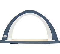 weigla - Original from the Ore Mountains I LED Light Arch for Decorating with LED Lighting I Blue and White I Arch for Decorating I Indoor Decoration for Christmas, Easter and All Year Round I Wood