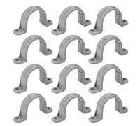 Weigongr Pipe Clamps, 12 Pack 3/4 Inch PVC Flex Electrical Conduit Strap, Non-Metallic, Durable, Lightweight, Suitable for Electrical, Telephone, Cable, Refrigeration, Landscape Lighting