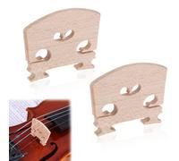 Weigongr Violin Bridge 4/4 Maple, Precise Cut for Most 4/4 Violins, 2Pcs