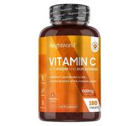 WeightWorld 180 Vitamin C Tablets - 1000mg Ascorbic acid - Immune support tablet