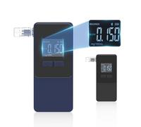 WeiguoIOT Breathalyzer & Alcohol Tester with 5 Mouthpieces High Accuracy Home Breathalyzer Pro Breathalyser (Black)