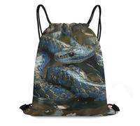 WEIHAKO Drawstring Backpack Sports Gym Bags Snakes Coiled Together Drawstring Bags for Men Women Beach Bag String Bag