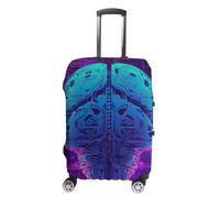 WEIHAKO Luggage Cover Elastic Anti-Scratch Suitcase Protector Washable Luggage Sleeve Brain in Space Suitcase Cover Protector Fit 65-95 CM Suitcases Travel Accessories XL