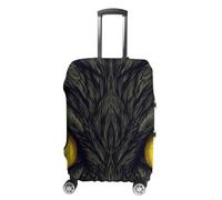 WEIHAKO Luggage Cover Elastic Anti-Scratch Suitcase Protector Washable Luggage Sleeve Two Yellow Eyes Suitcase Cover Protector Fit 65-95 CM Suitcases Travel Accessories S